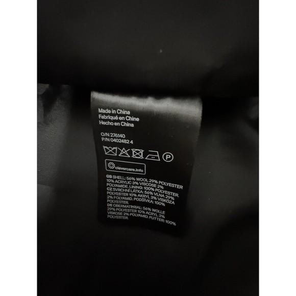 H&M Wool Coat Long Size M (40 R) Color Brown - Picture 6 of 6